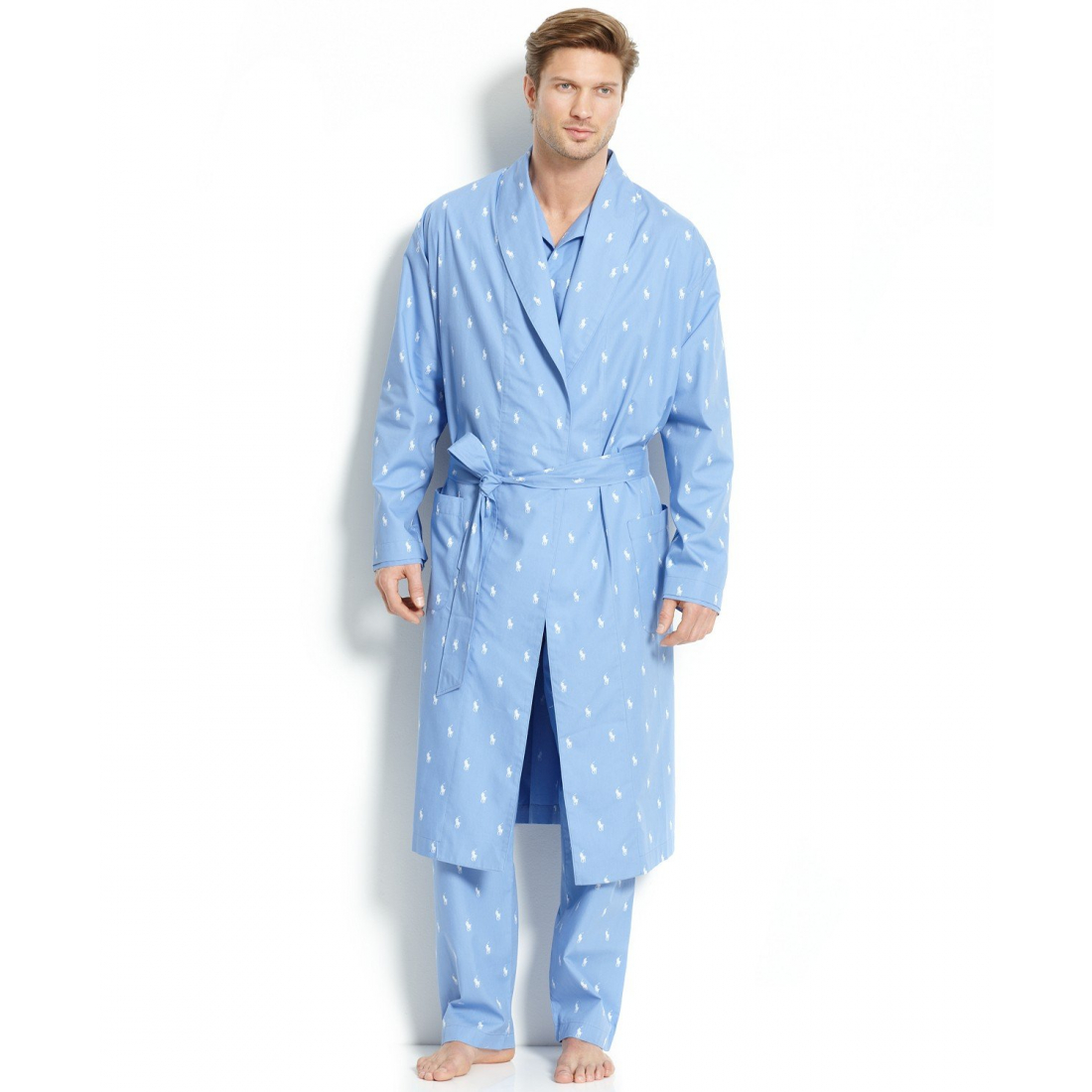 Men's All Over Polo Player Robe