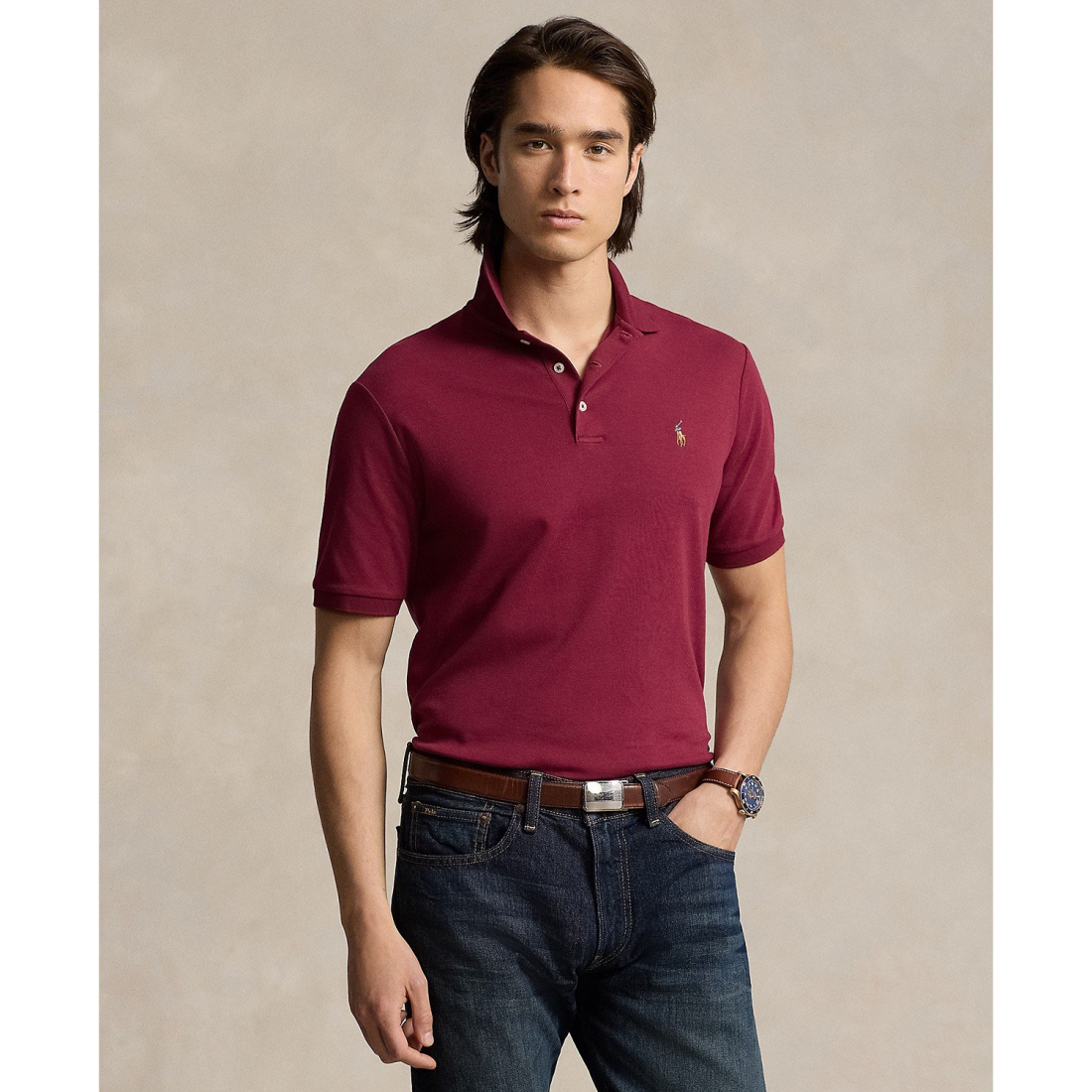 Men's Custom Slim Fit Soft Cotton Polo Shirt