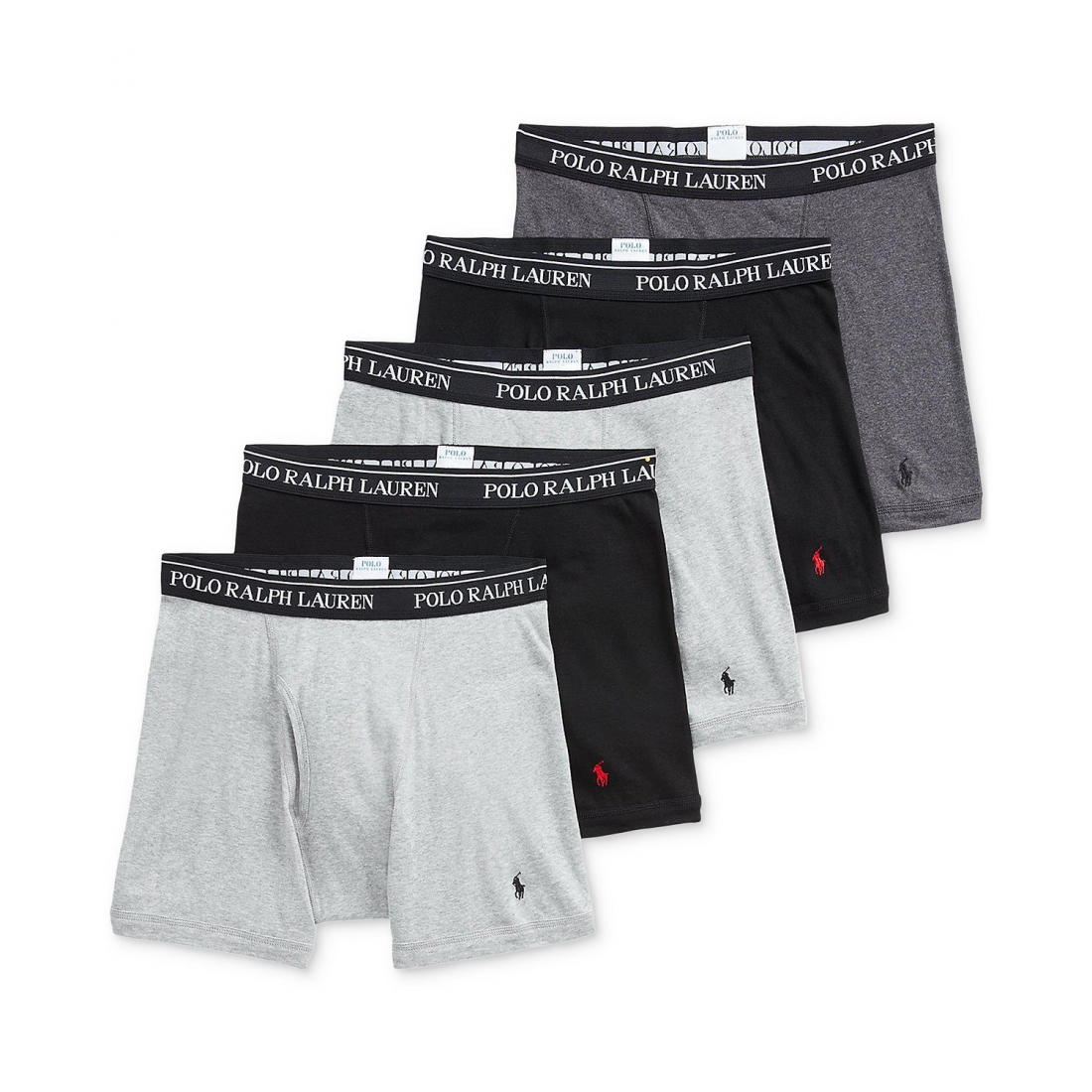 Classic Cotton Boxer Briefs pour Hommes - 5 Pièces