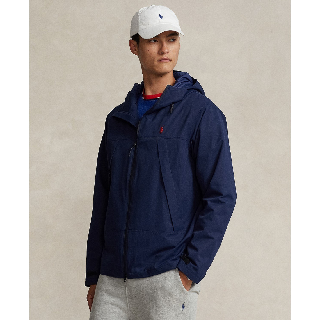 Men's Water-Resistant Hooded Jacket