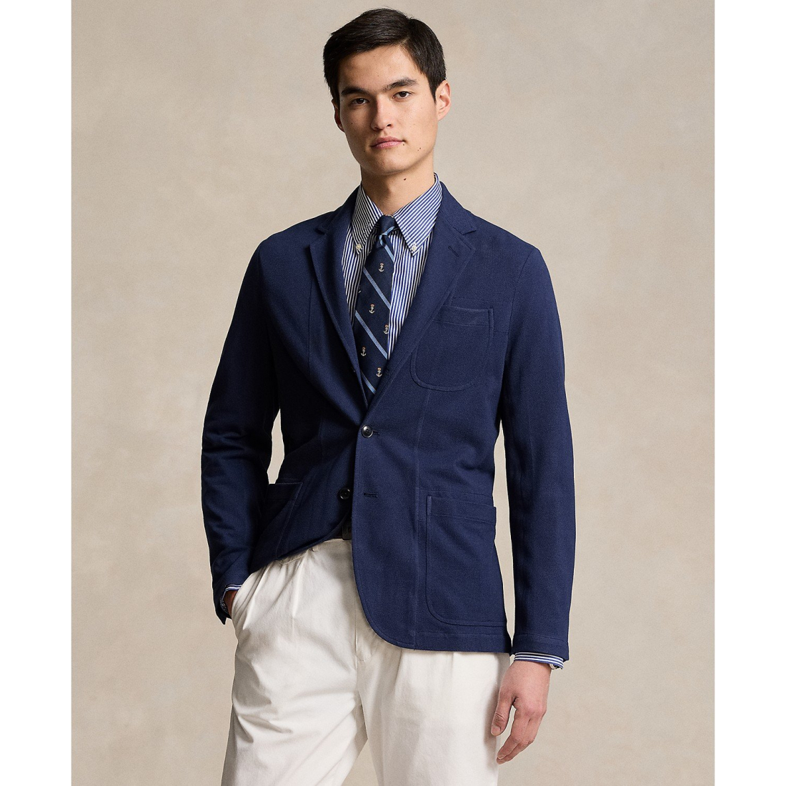 Men's Modern Fit Mesh Blazer