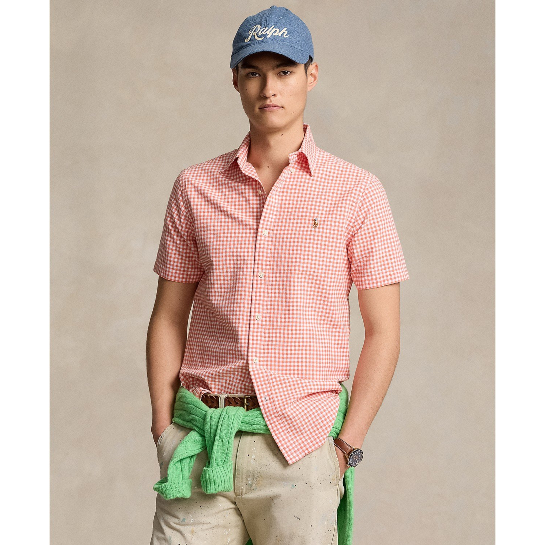 Men's Classic-Fit Gingham Oxford Shirt