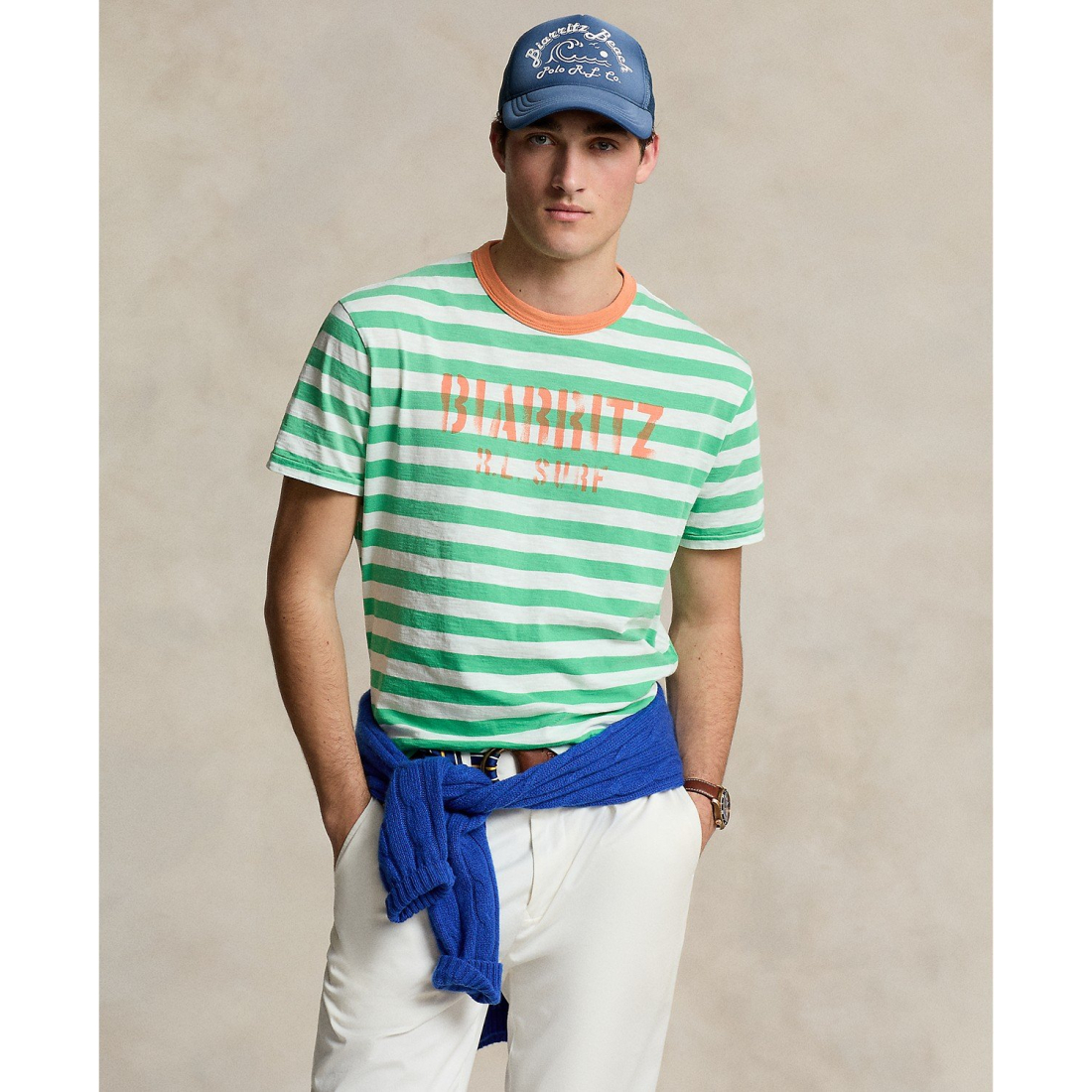 Men's Classic-Fit Striped Jersey T-Shirt