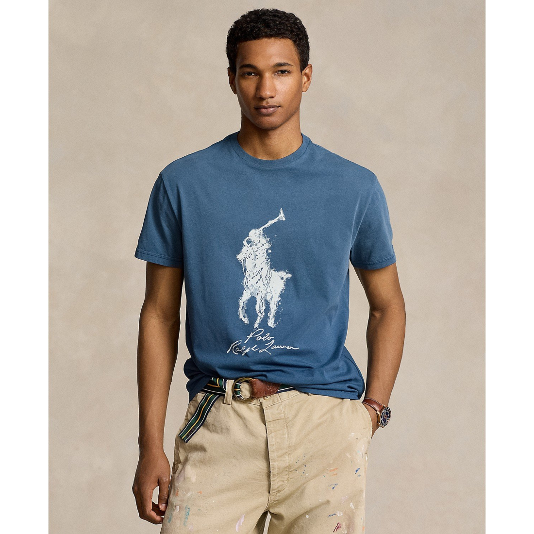 Men's Classic-Fit Big Pony Jersey T-Shirt