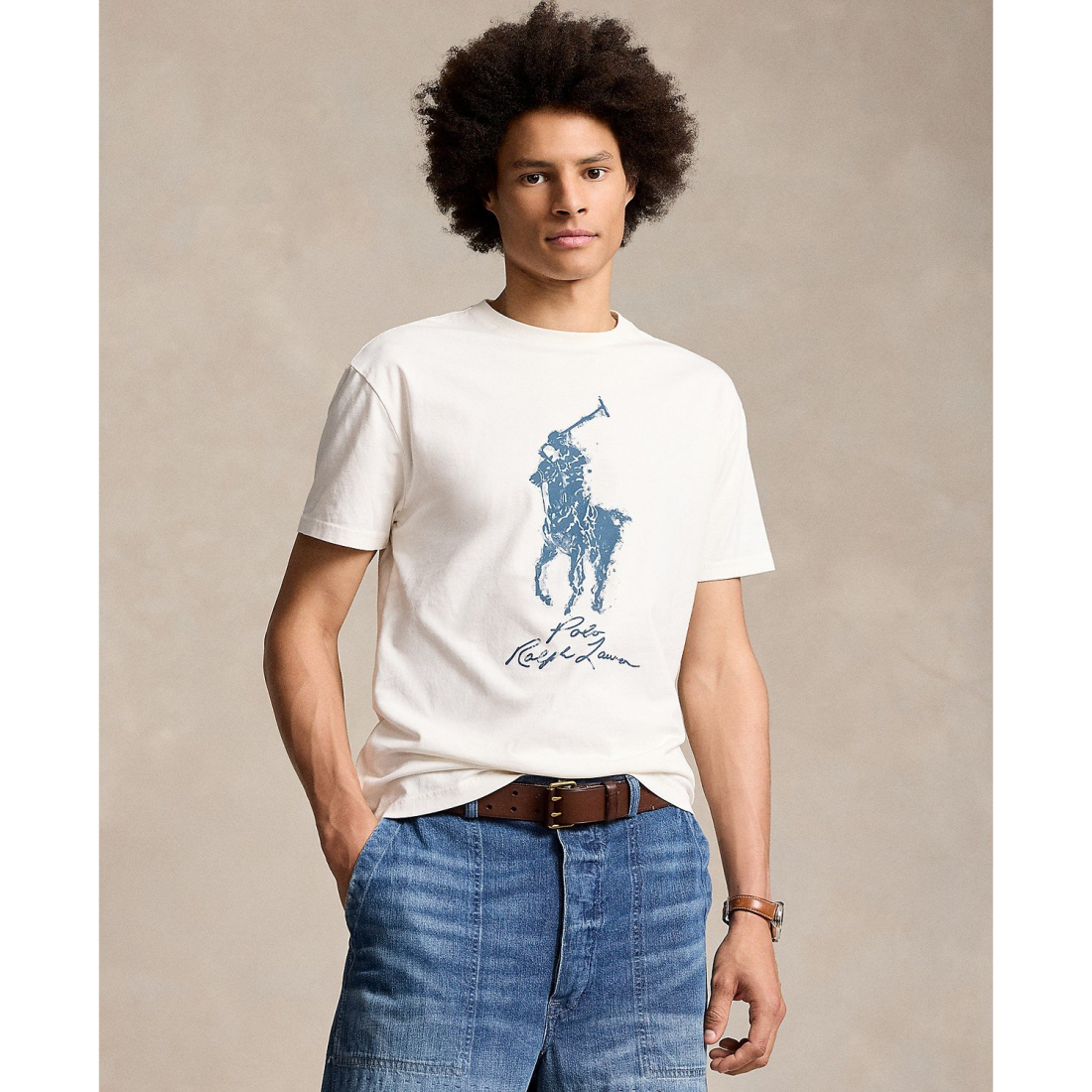 Men's Classic-Fit Big Pony Jersey T-Shirt