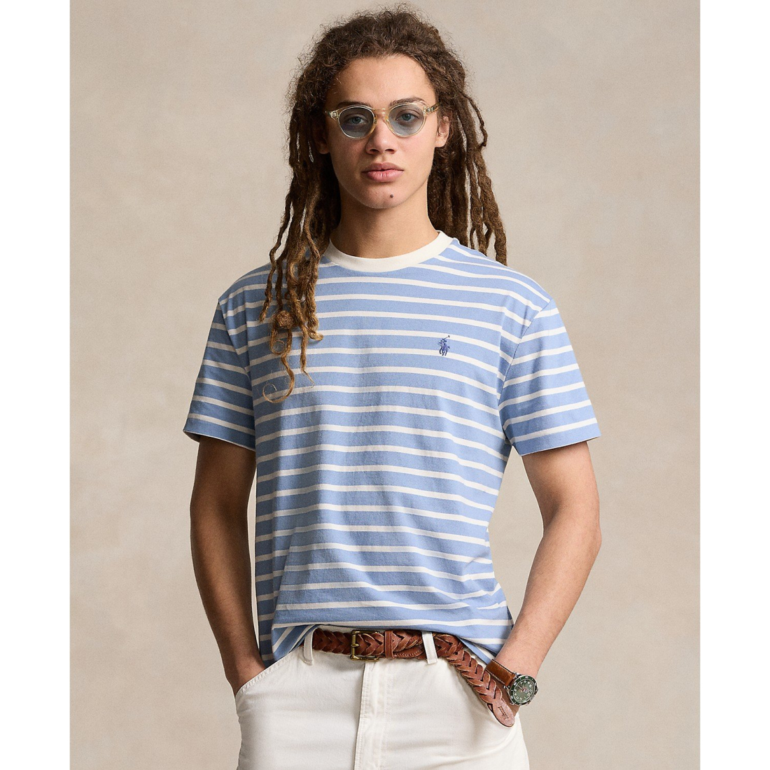 Men's Classic-Fit Striped Cotton Jersey T-Shirt