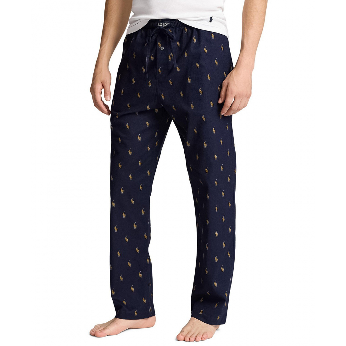 Men's Flannel Pony-Print Pajama Pants