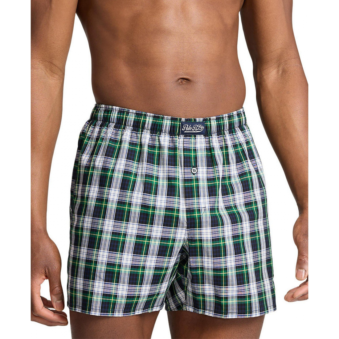 Plaid Woven Boxers pour Hommes