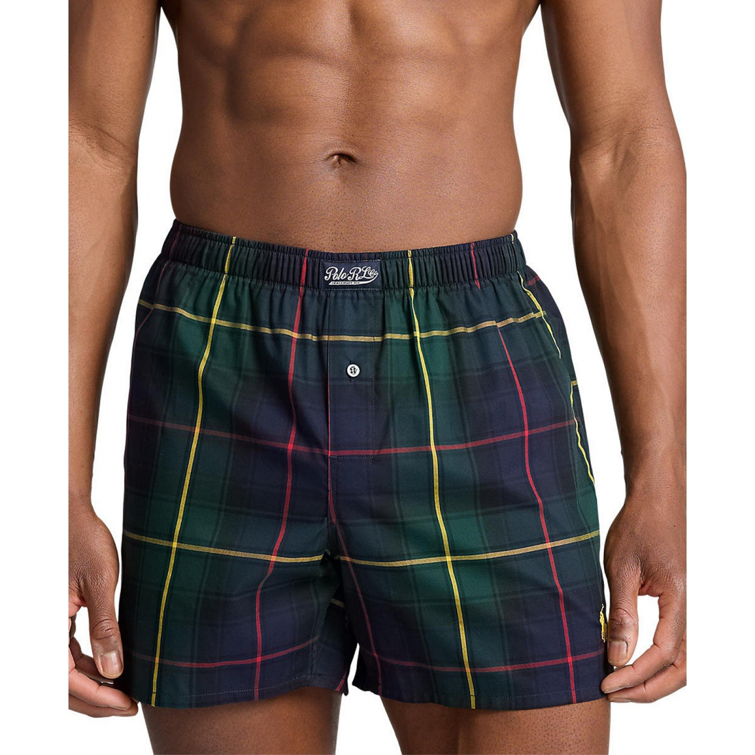 Men's Plaid Woven Boxers