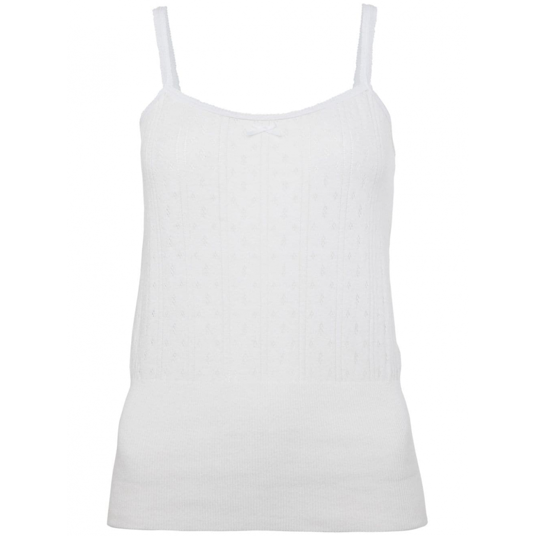 Women's 'Logo-Embroidered Pointelle' Sleeveless Top