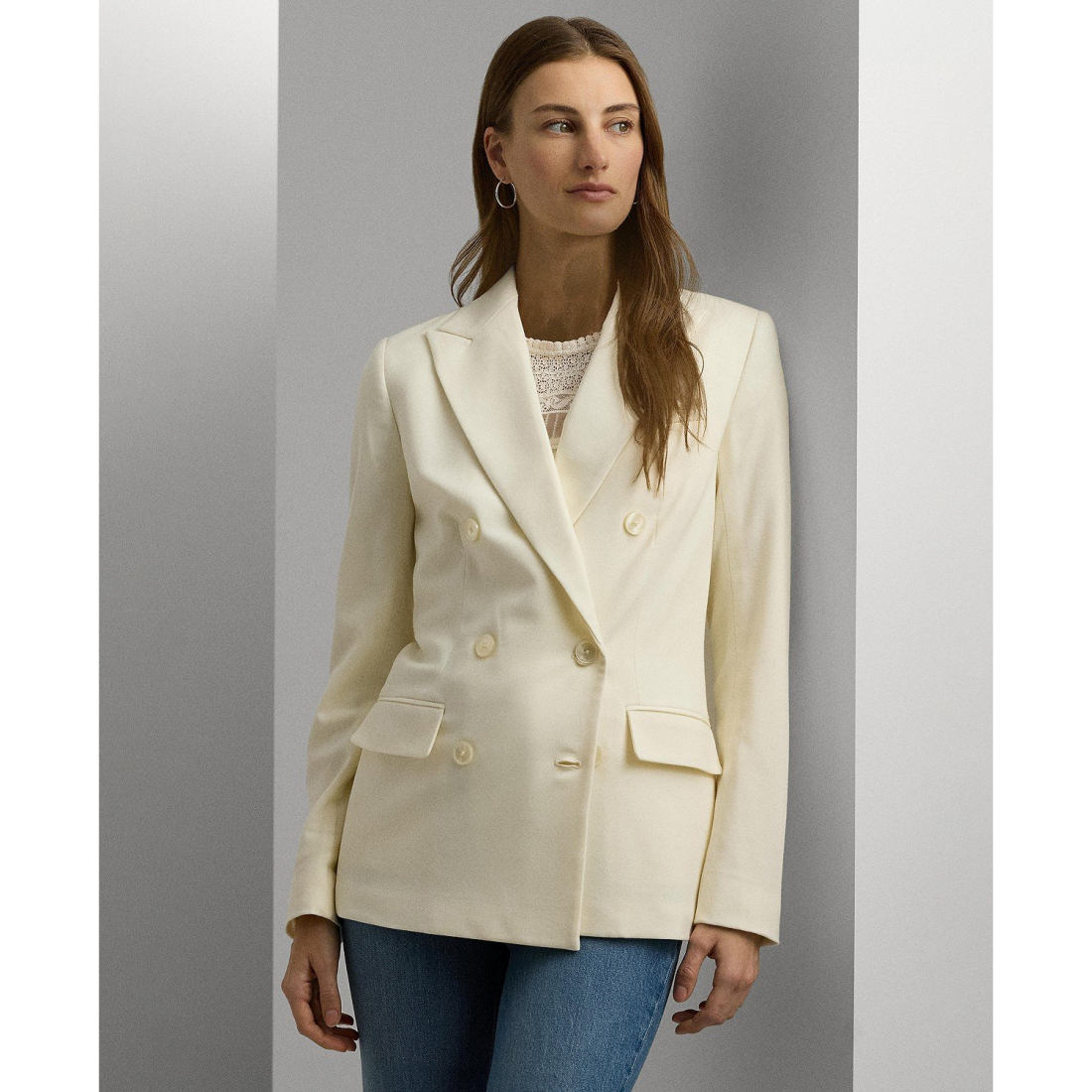 Double-Breasted Blazer pour Femmes