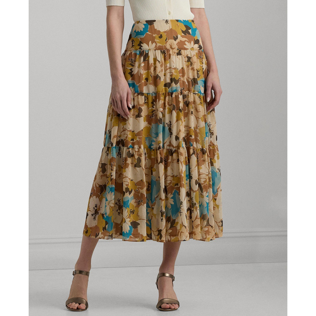 Women's Floral A-Line Skirt