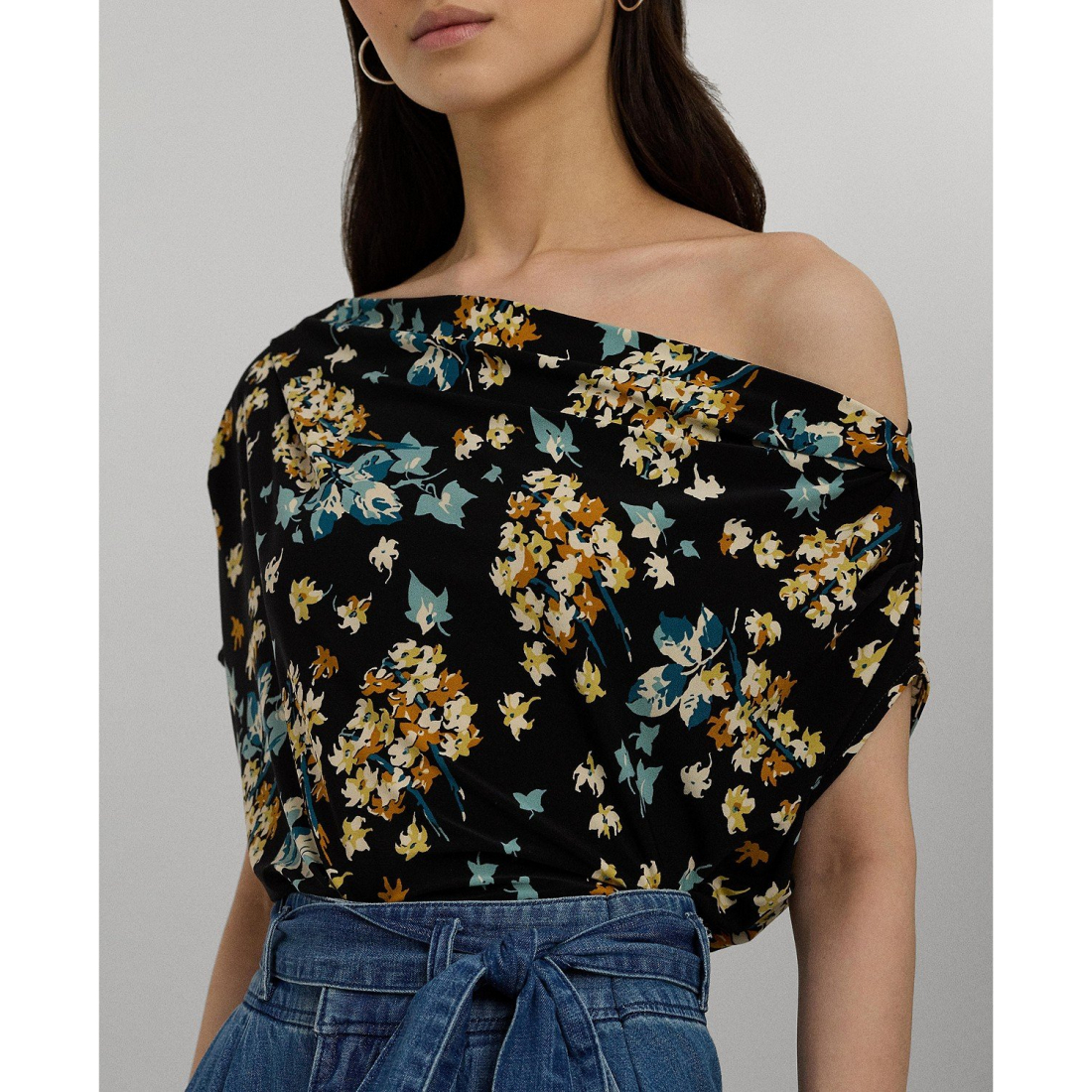 Floral Off-The-Shoulder Top für Damen