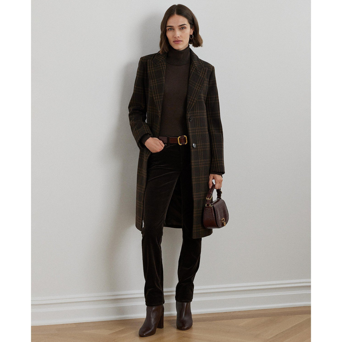 Women's Wool-Blend Walker Coat