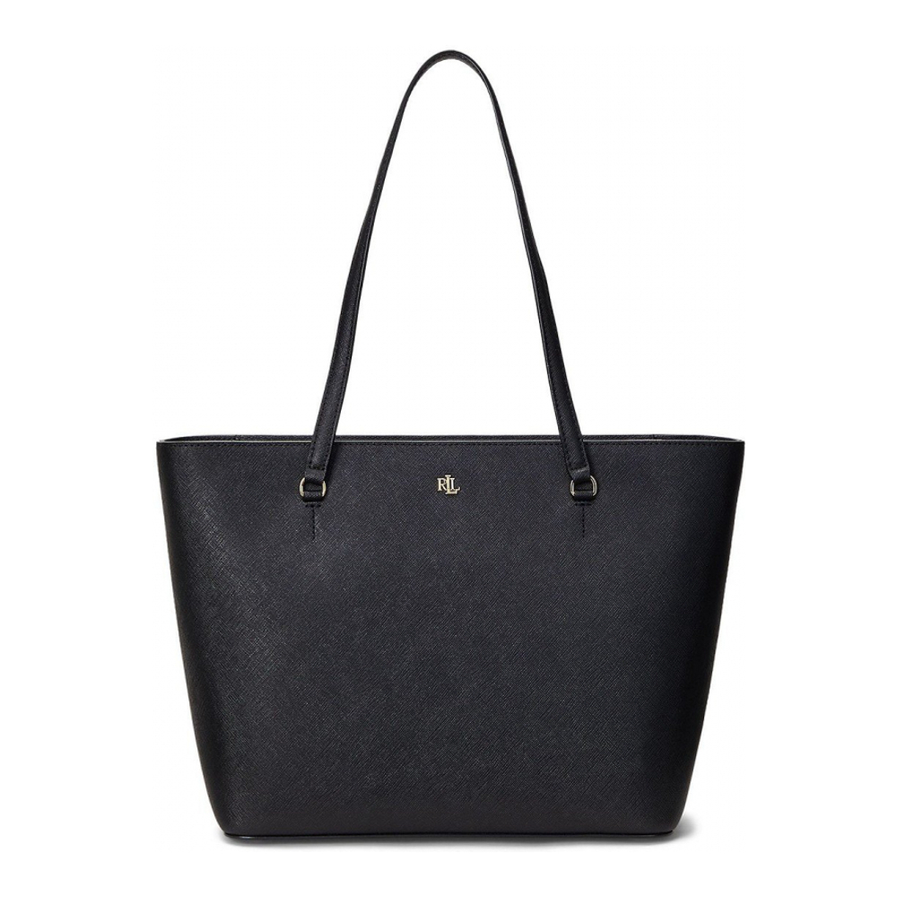 Women's Crosshatch Leather Medium Karly Shopper Tote