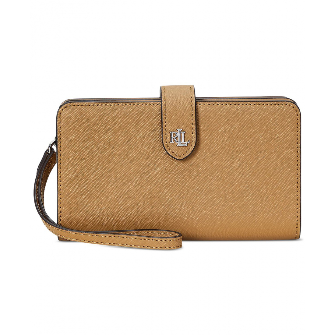 Women's Crosshatch Leather Tech Wristlet