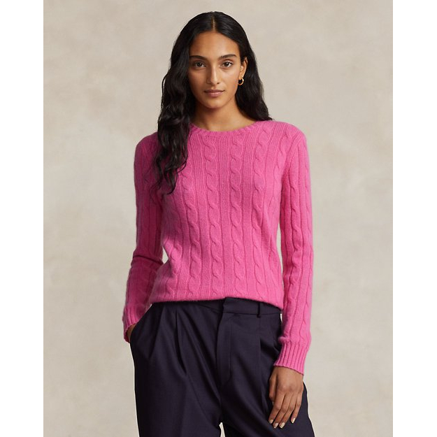 Cable-Knit Cashmere Sweater pour Femmes