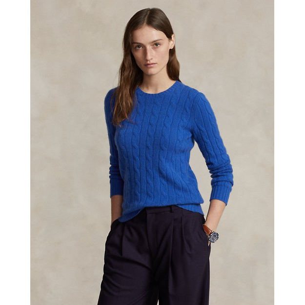 Cable-Knit Cashmere Sweater pour Femmes