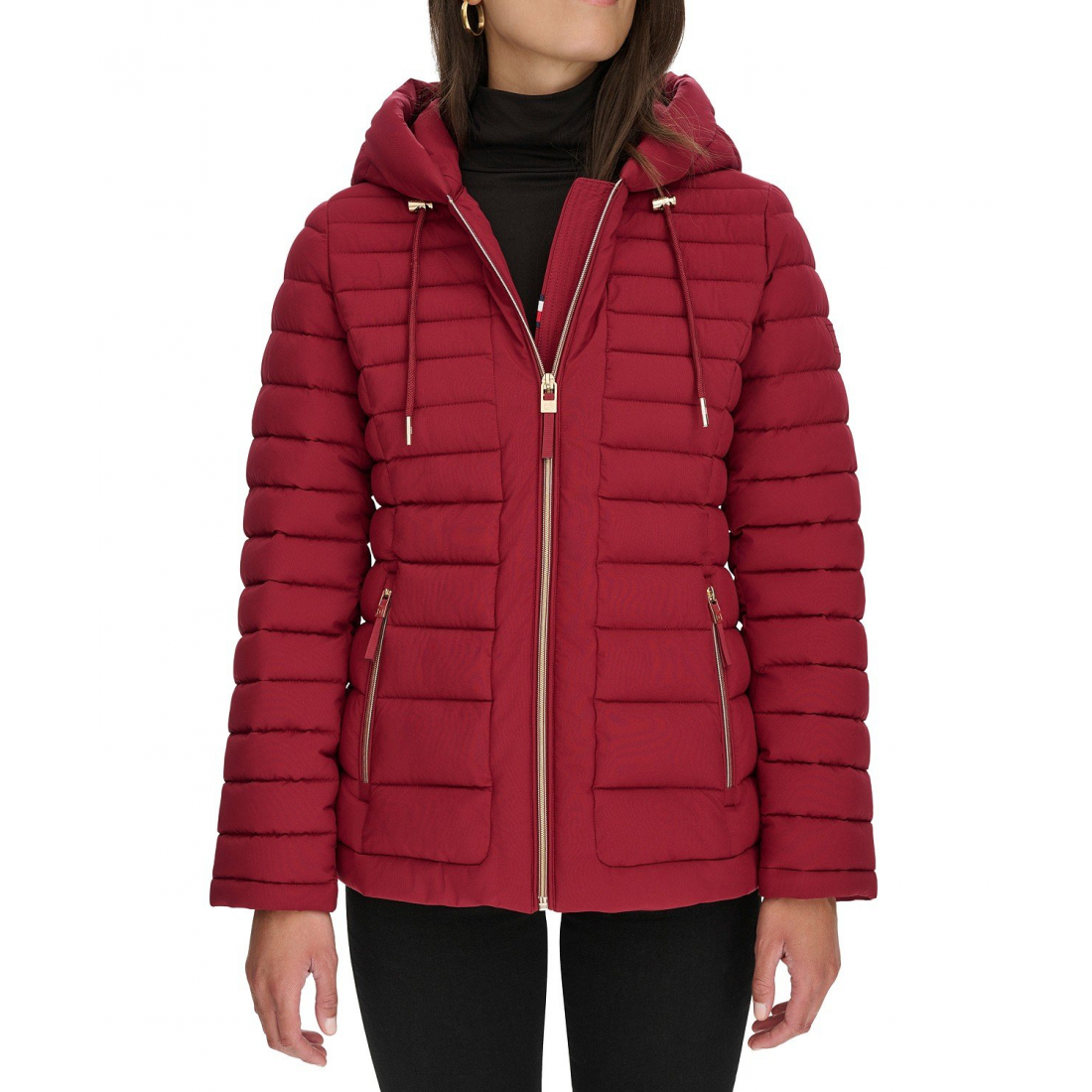 Hooded Packable Puffer Coat für Damen