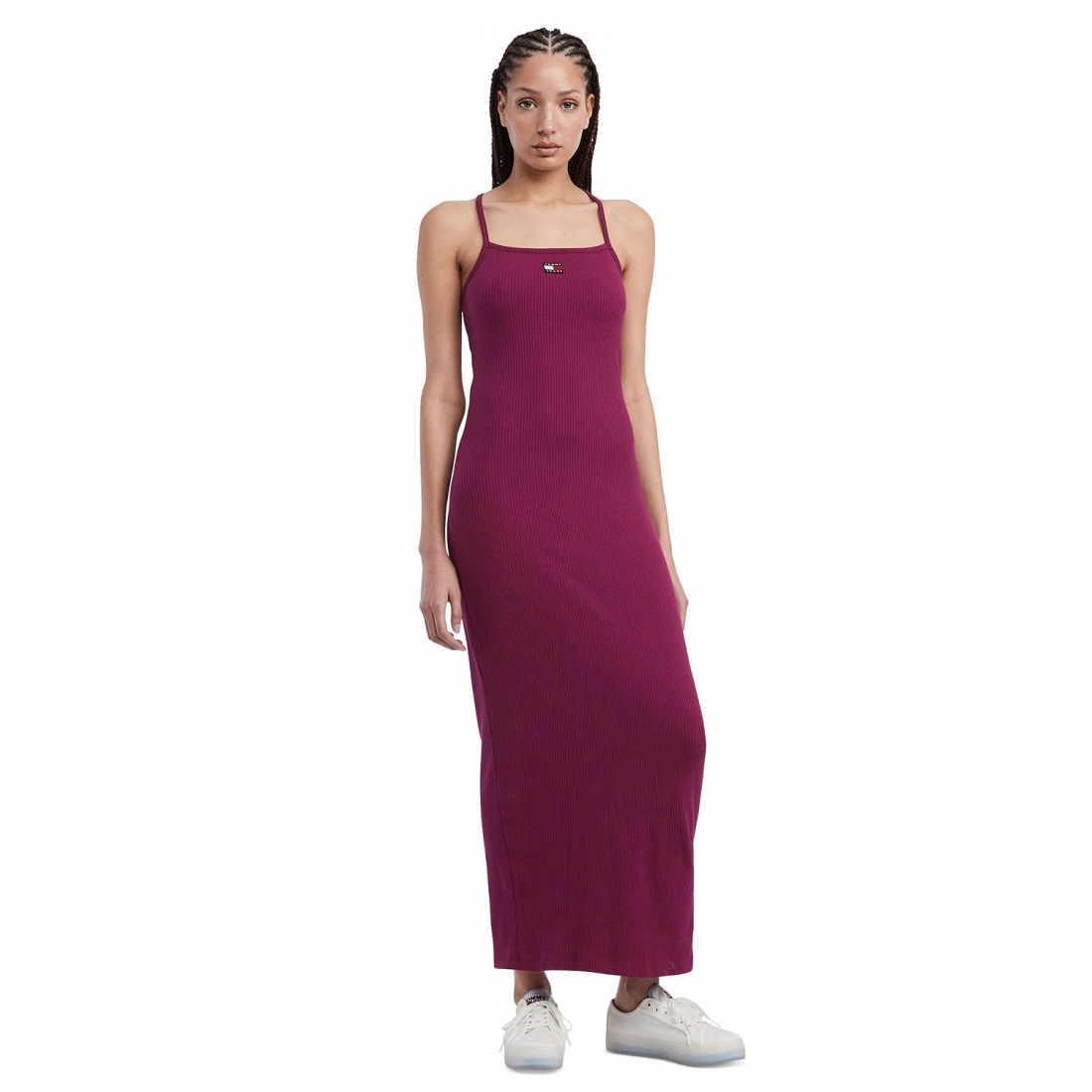 Badge Ribbed Tank Dress pour Femmes