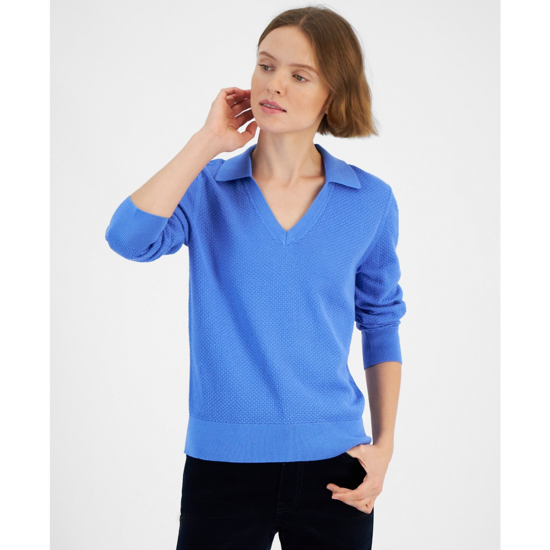 Women's Johnny-Collar Sweater