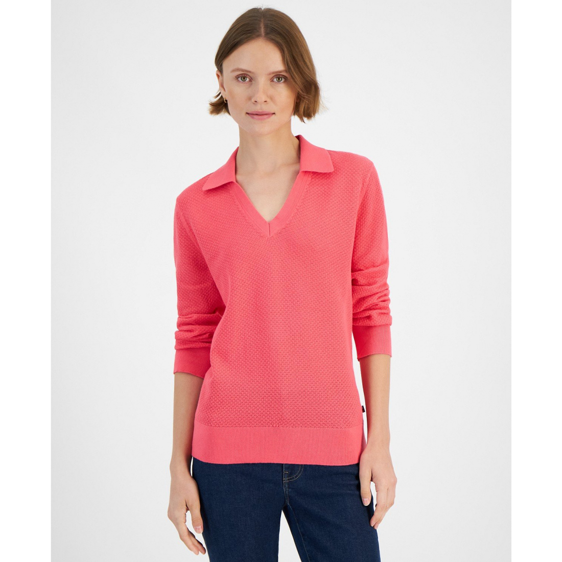 Women's Johnny-Collar Sweater