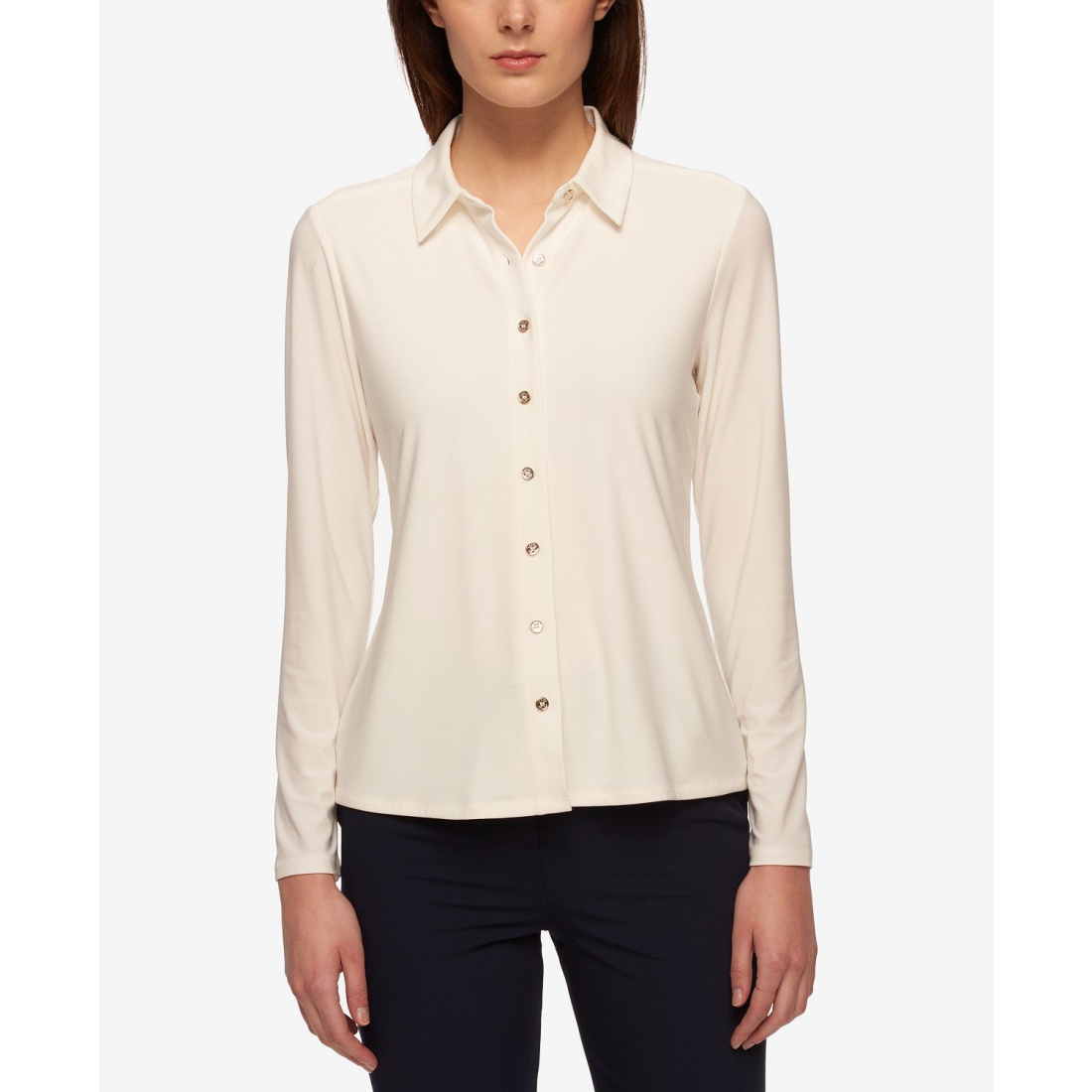 Women's Point-Collar Blouse