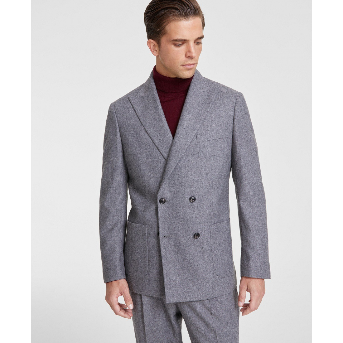 Relaxed Modern-Fit Wool Tweed DB Suit Jacket pour Hommes