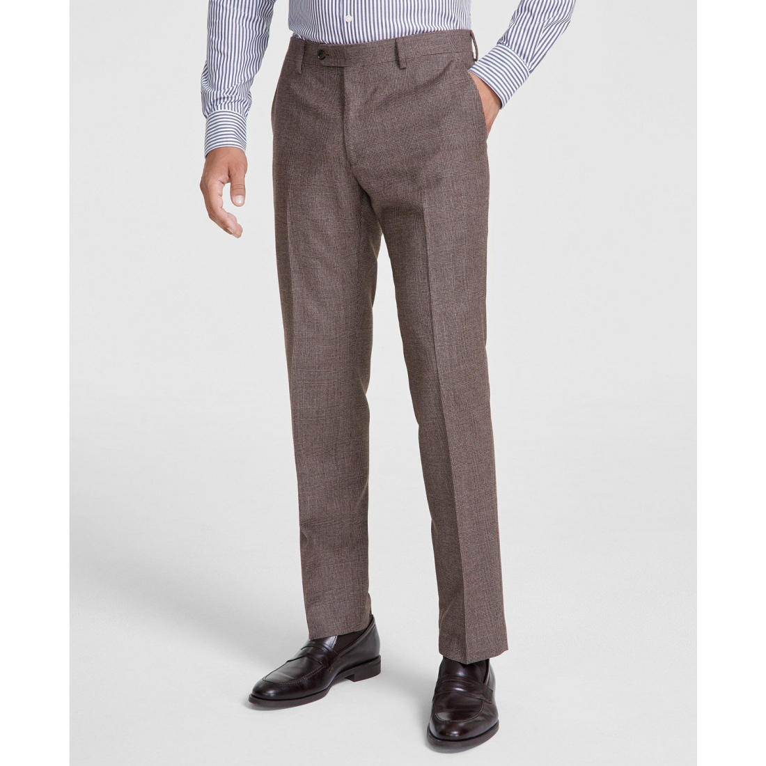 Men's 'Modern-Fit Stretch Wool' Suit Trousers