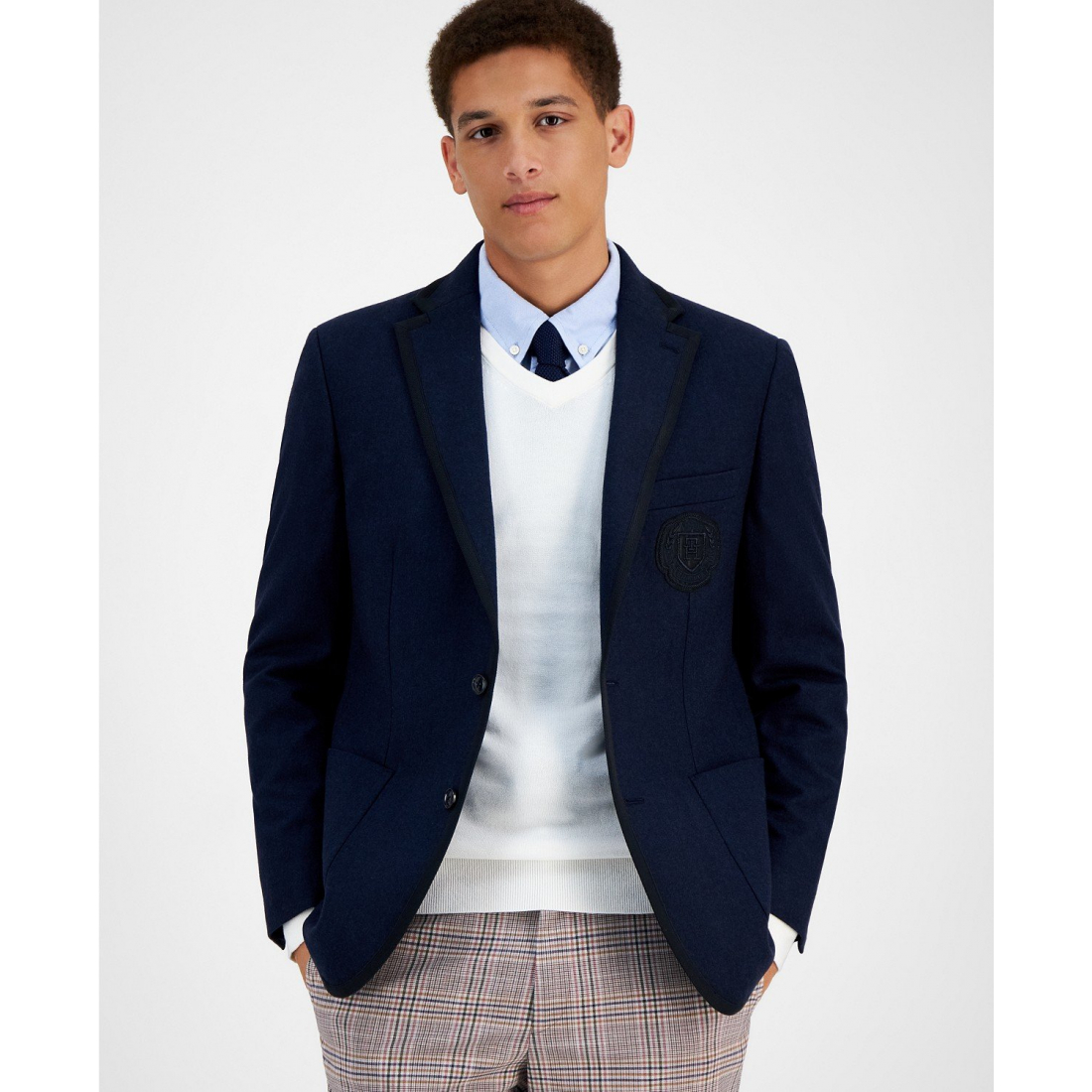 Modern-Fit Wool Blend Sport Coat pour Hommes