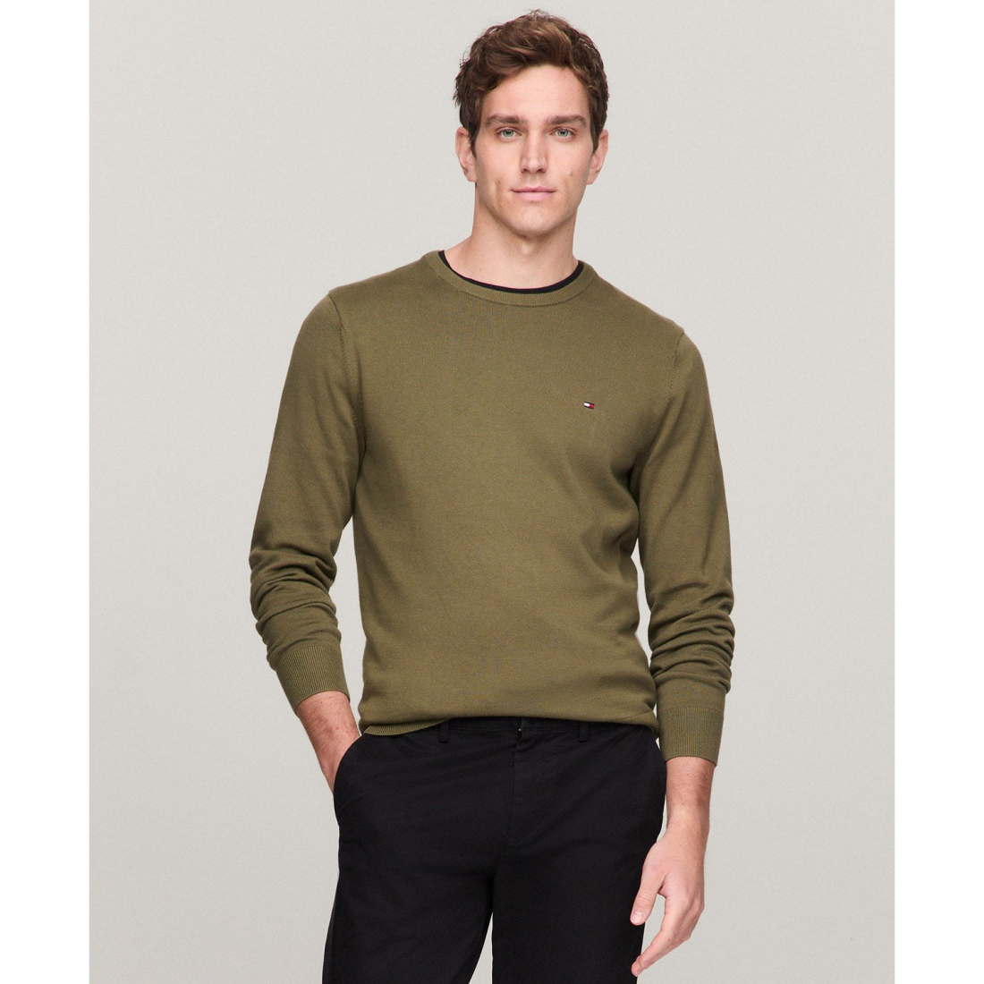 'Essential Solid Crew Neck Sweater' für Herren