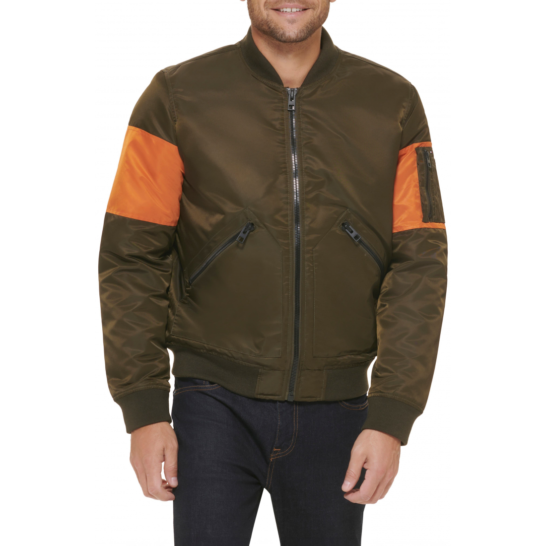 Men's Water Resistant Quilted Bomber Jacket