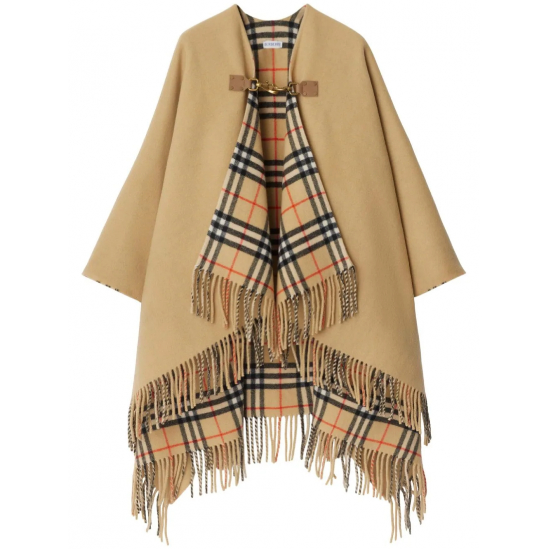 Women's 'Check-Pattern' Cape