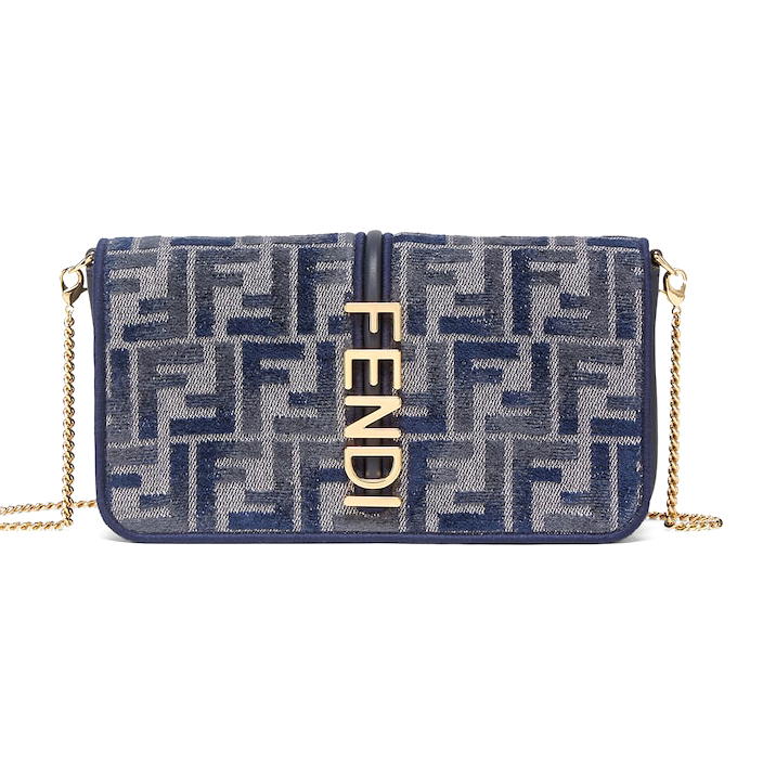 Women's 'Chenille' Chain Wallet