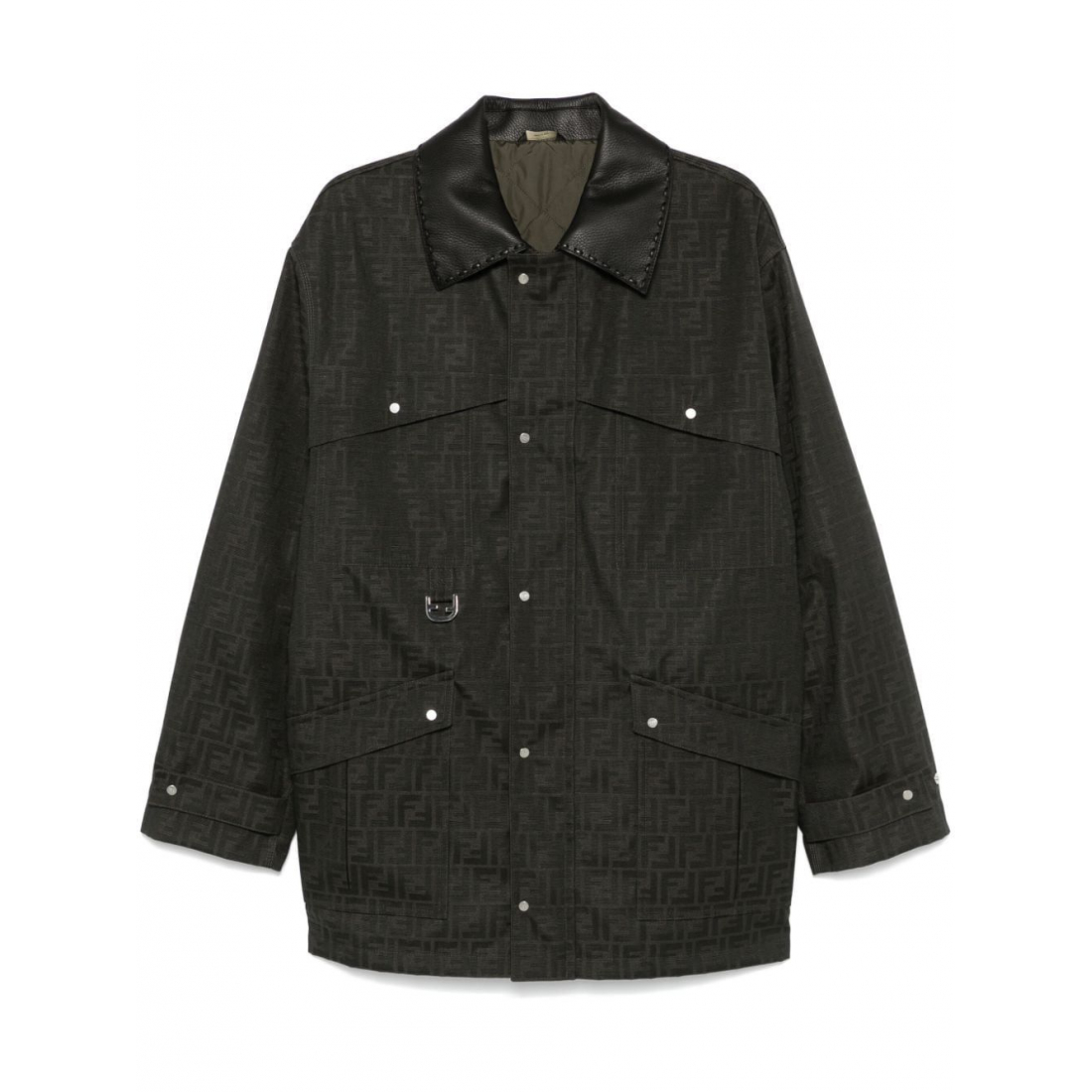 Men's 'Logo-Jacquard Waxed' Coat