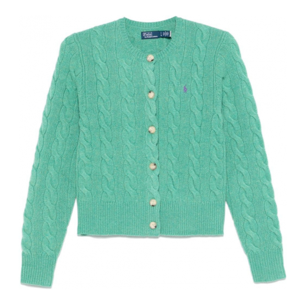 Women's 'Polo Pony-Motif' Cardigan