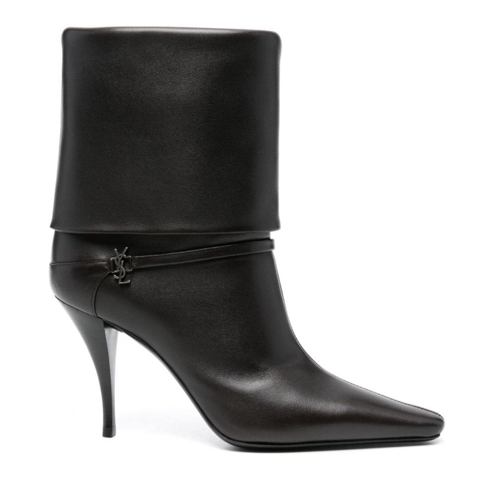 Women's 'Folded' High Heeled Boots