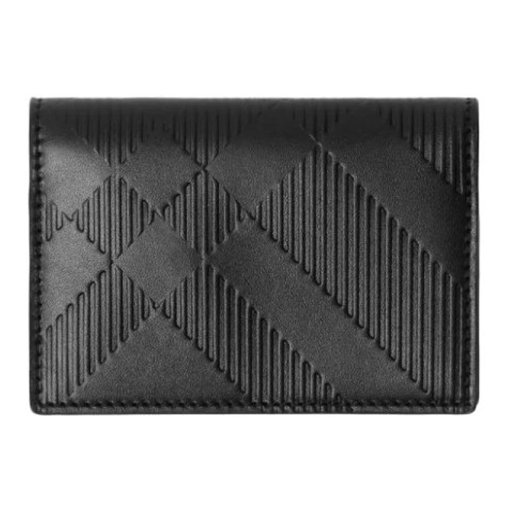 Men's 'Check-Pattern' Card Holder