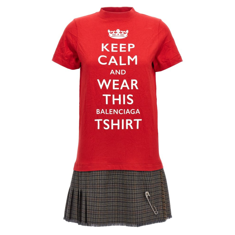 Robe T-shirt 'Keep Calm' pour Femmes