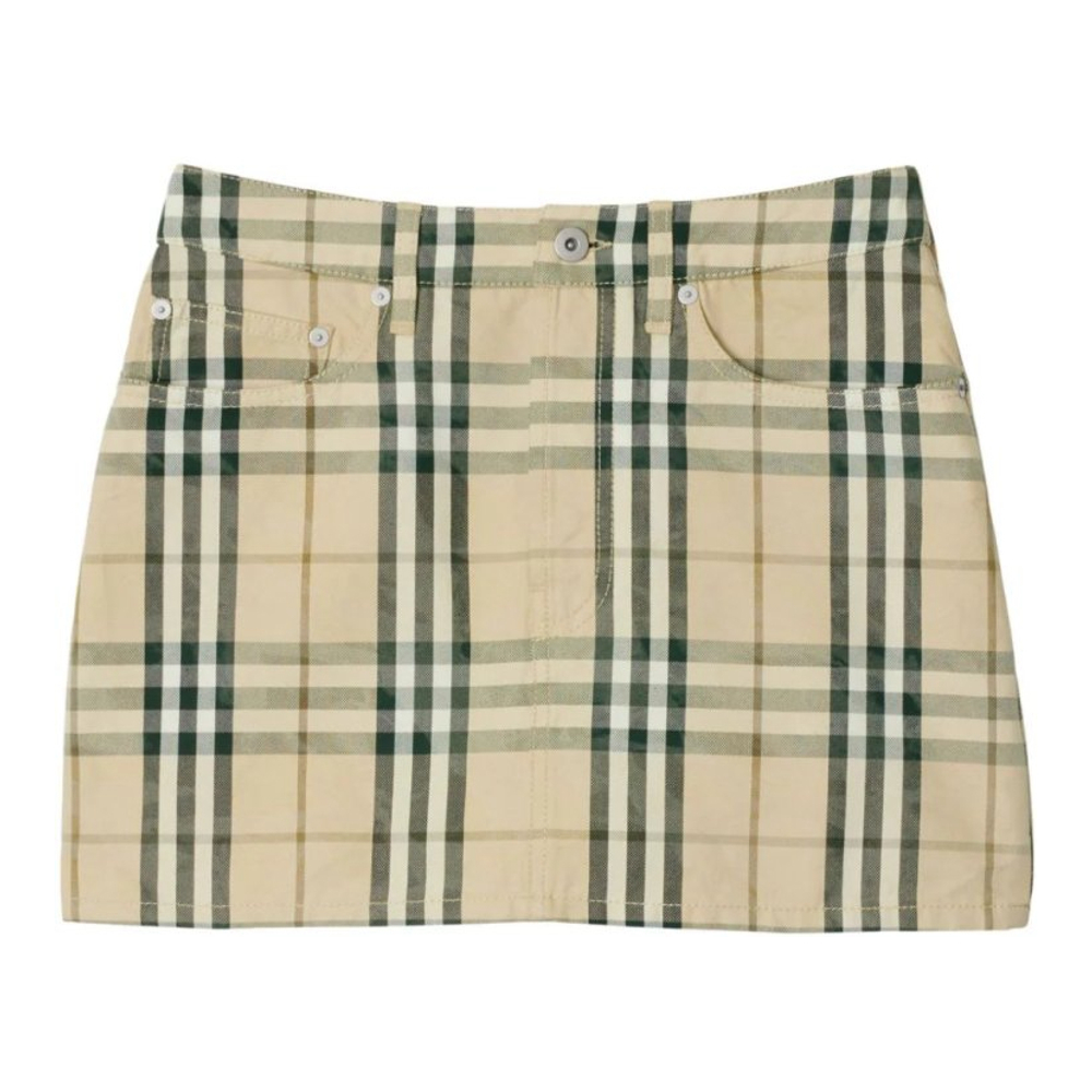 'Check-Pattern' Mini Rock für Damen