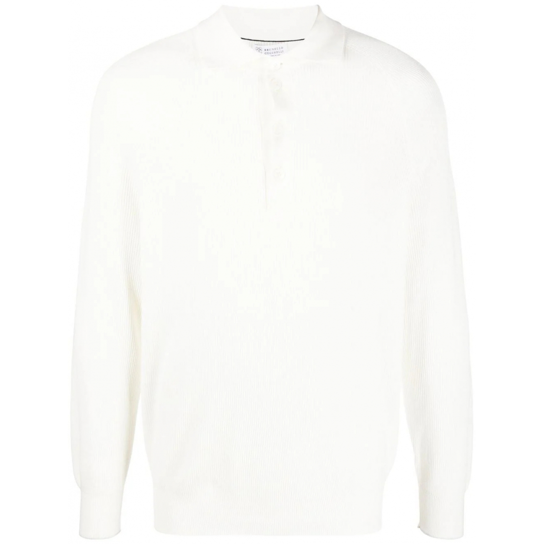 Men's 'Knitted' Long-Sleeve Polo Shirt