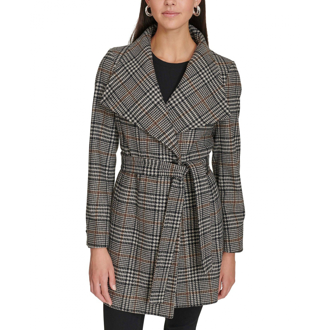 Women's 'Asymmetrical Belted Wrap Coat'