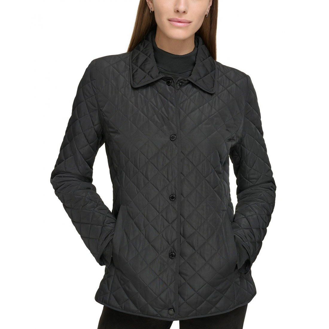 'Collared Quilted Coat' für Damen