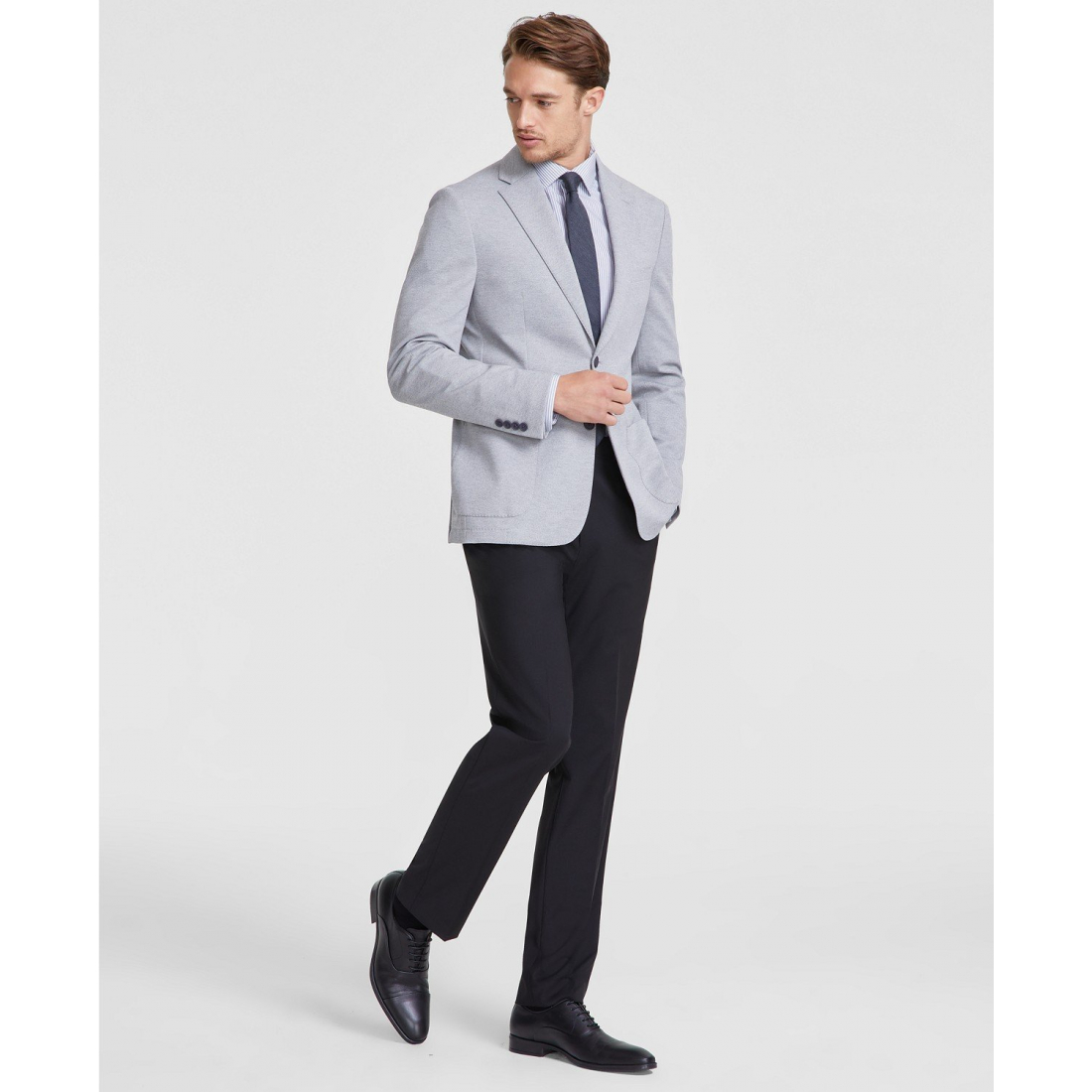 'Slim-Fit Solid Knit Sport Coat' für Herren