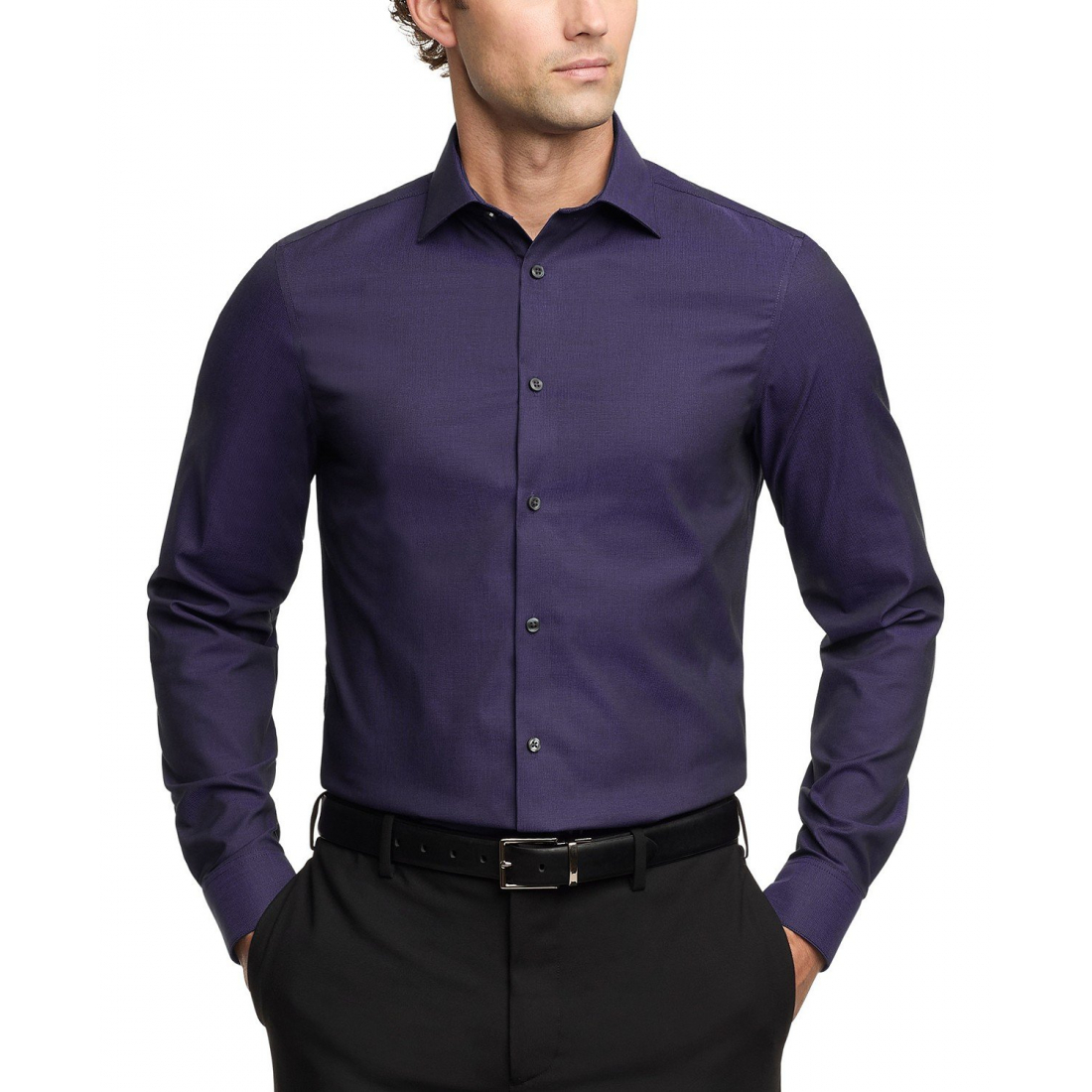 'Slim Fit Pincord Dress Shirt' für Herren