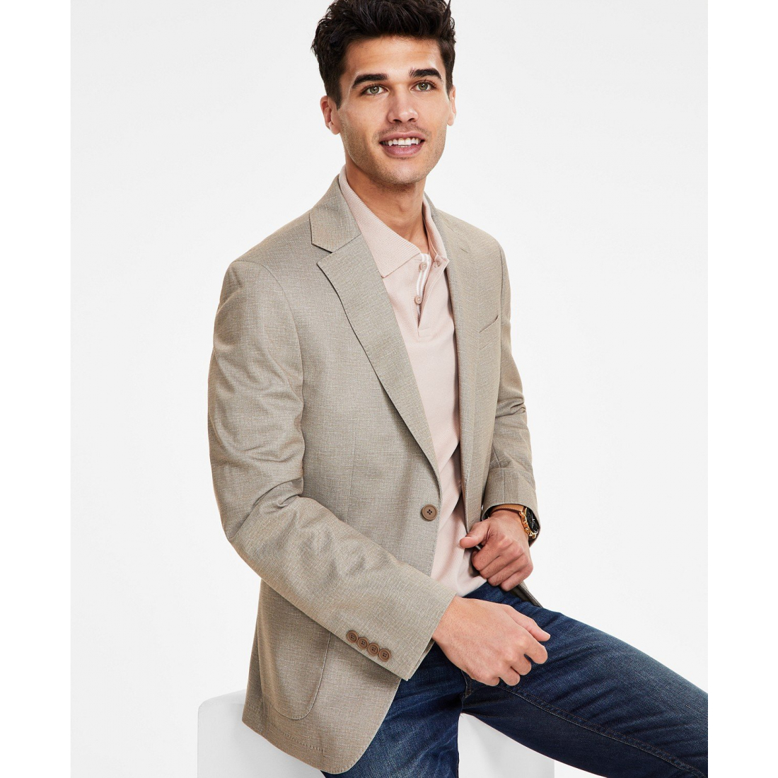 'Solid Slim-Fit Soft Sport Coat' für Herren