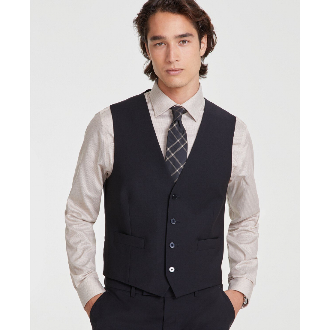 'Slim-Fit Wool Infinite Stretch Suit Vest' pour Hommes