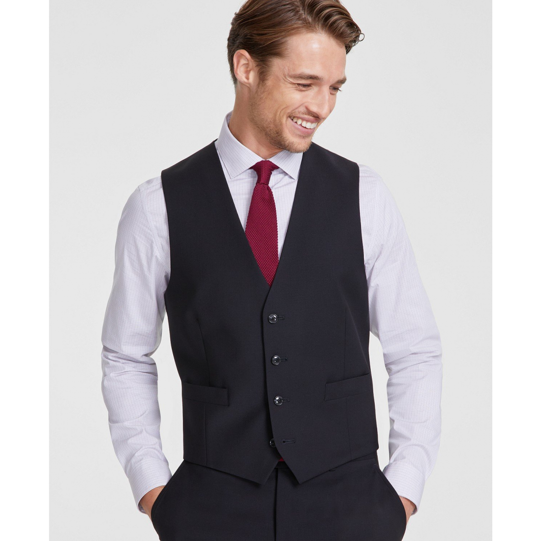 'Slim-Fit Wool Infinite Stretch Suit Vest' pour Hommes