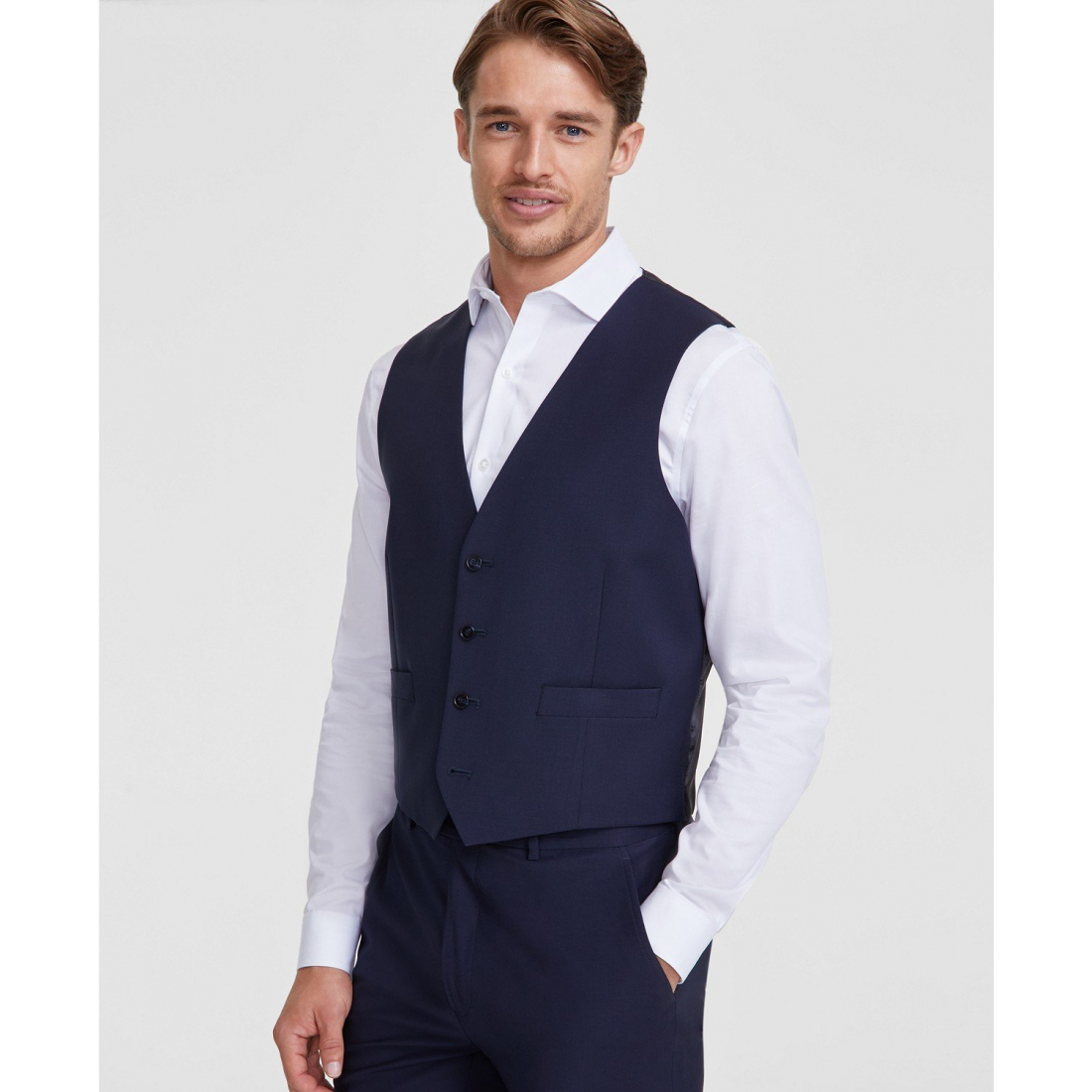 'Slim-Fit Wool Infinite Stretch Suit Vest' pour Hommes