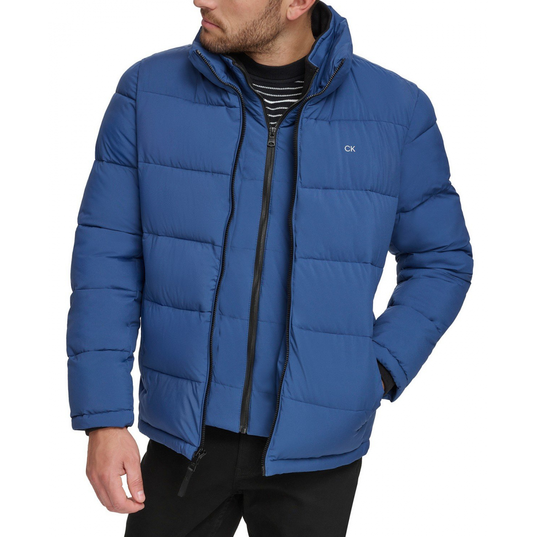 Men's 'Puffer With Set In Bib Detail'